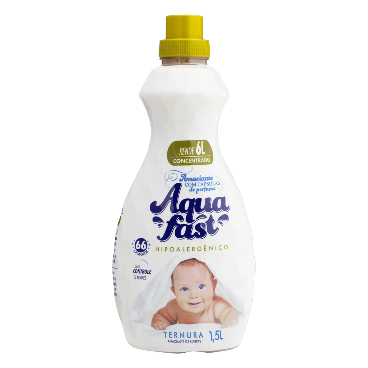 Amaciante De Roupa Concentrado Ternura Aquafast Frasco 1,5l