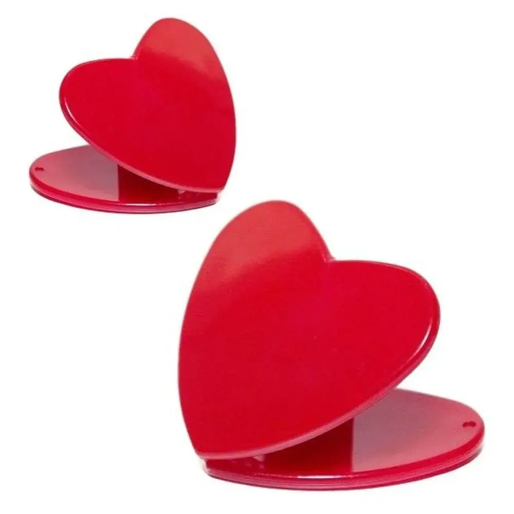 Prendedor Plastico Coracao C/4