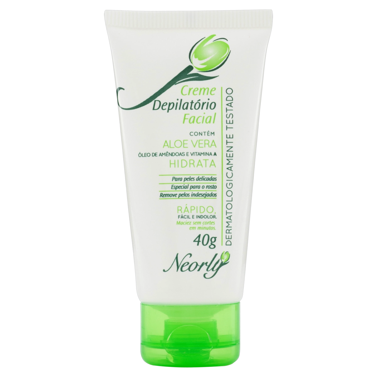 Creme Depilatório Facial Aloe Vera Neorly Bisnaga 40g
