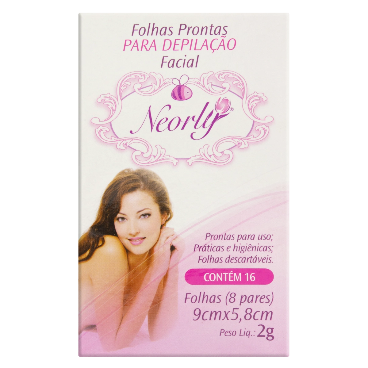 Neorly Folhas Prontas para Depilação Facial 16un