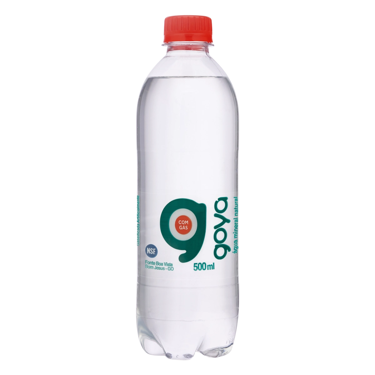 água Mineral Natural Com Gás Goyá Garrafa 500ml
