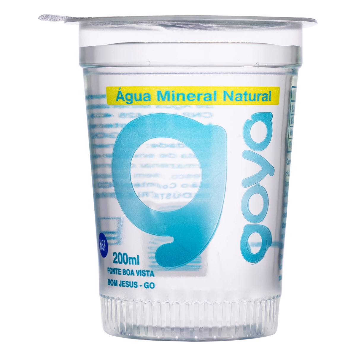 água Mineral Natural Sem Gás Goyá Copo 200ml