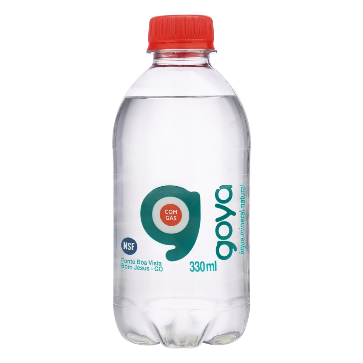 água Mineral Natural Com Gás Goyá Garrafa 330ml