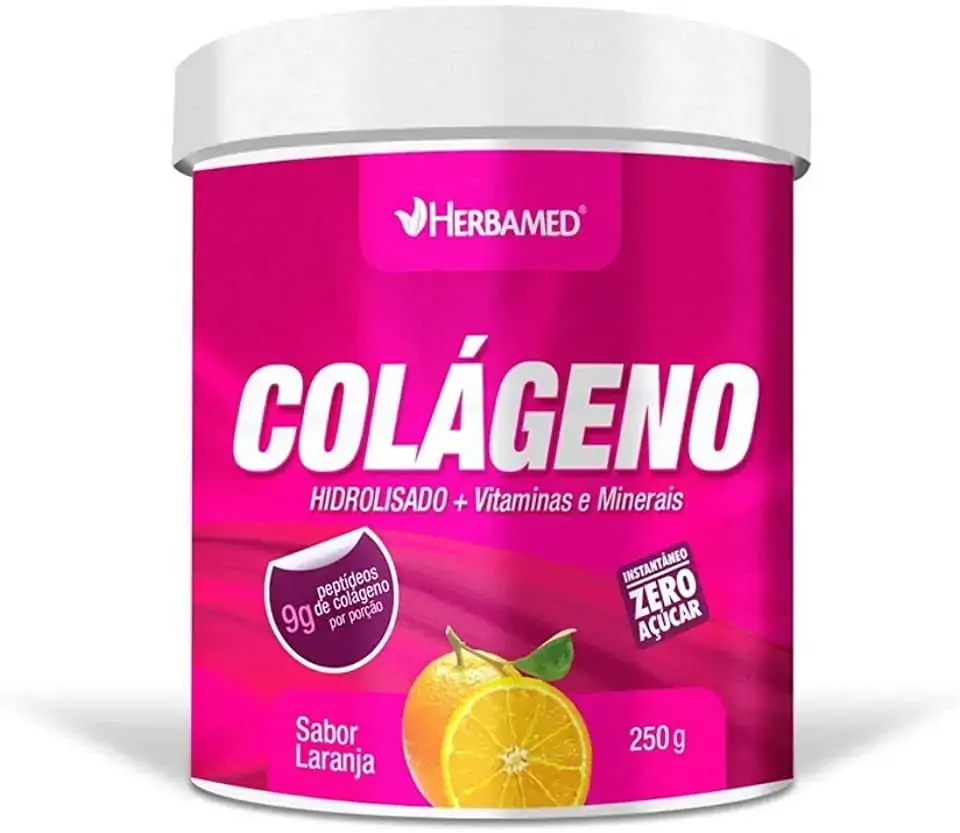 Colageno Sabor Laranja 250g Herbamed .