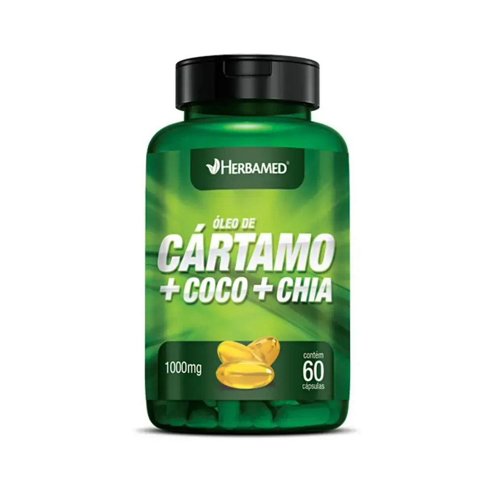 Oléo De Cartamo Coco Chia 1g 60 Caps