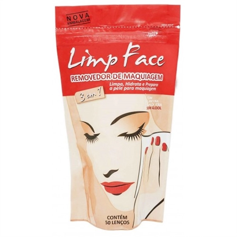 Lenço Umedecido Demaquilante Limp Face C/50 Sache Unit