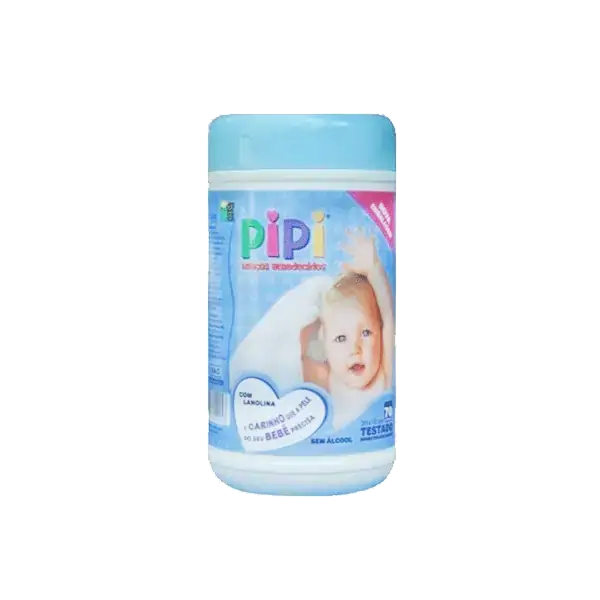 Lenco Umid Pipi Azul Pote 12x70unidade