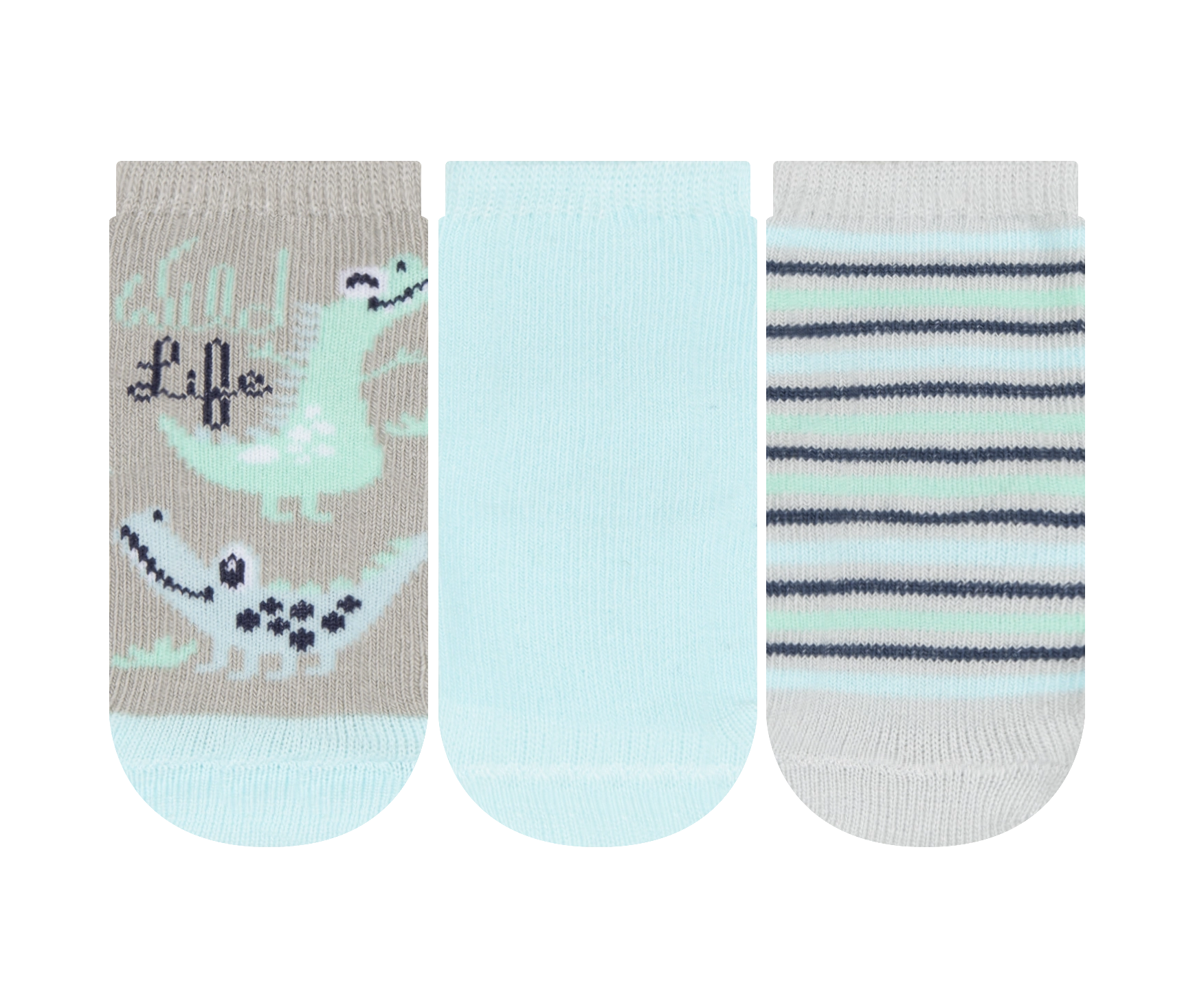 Meia Soquete Rn Menino 3 Pares 13 A 16 Kt 062.31 Cia Da Meia