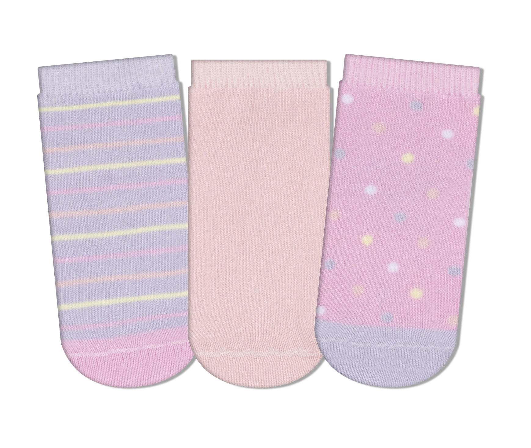 Meia Soquete Bebe Menina 3 Pares 17 A 22 Kt 035.54 Cia Da Meia