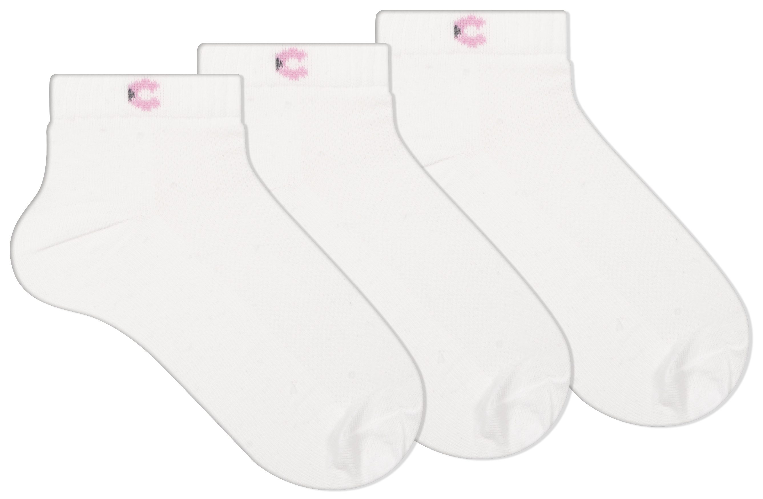 Meia Cano Curto Fem 3 Pares 34 A 39 Kt K7195.3 Cia Da Meia
