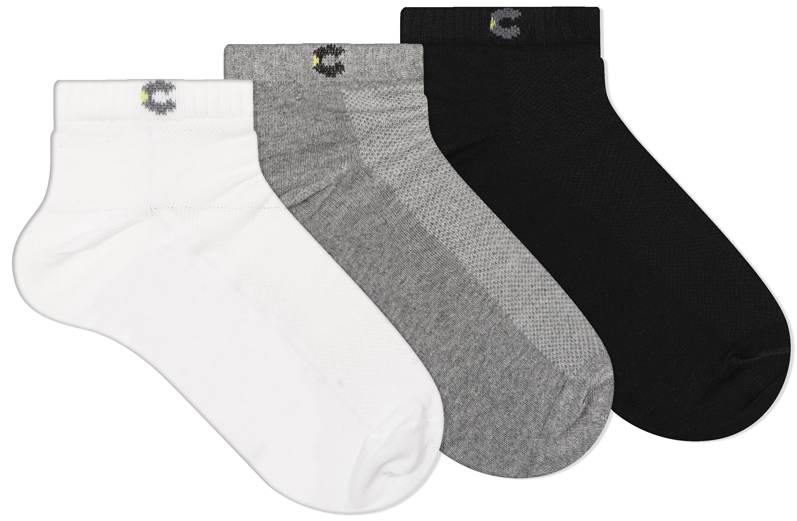 Meia Cano Curto Masc 3 Pares 39 A 42 Kt K8195.1 Cia Da Meia
