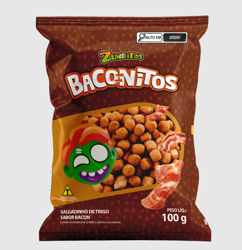 Salgadinhos Bacon B. Apetit 100g