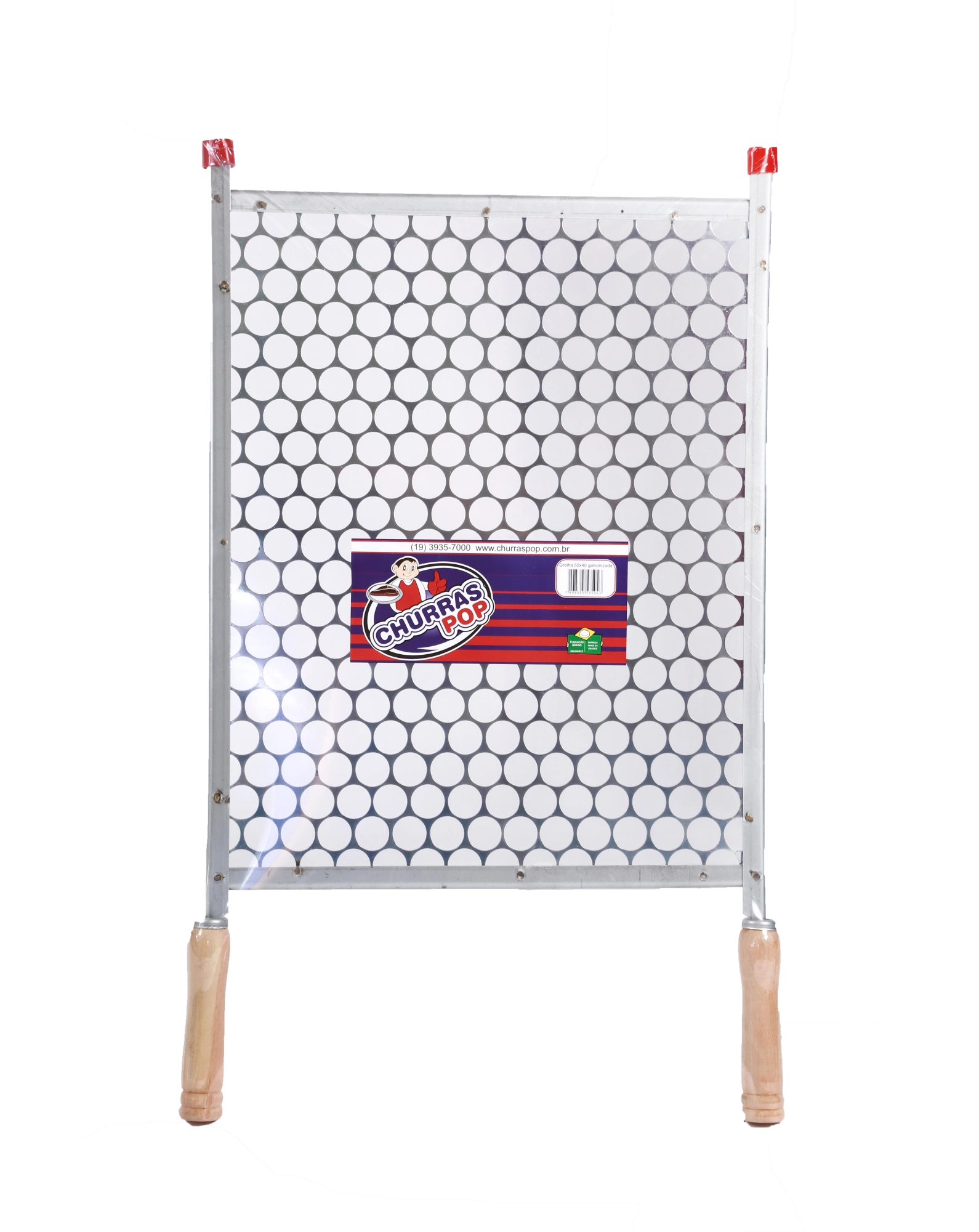 Grelha Galvan Churras Pop 50x40cm Rf5043