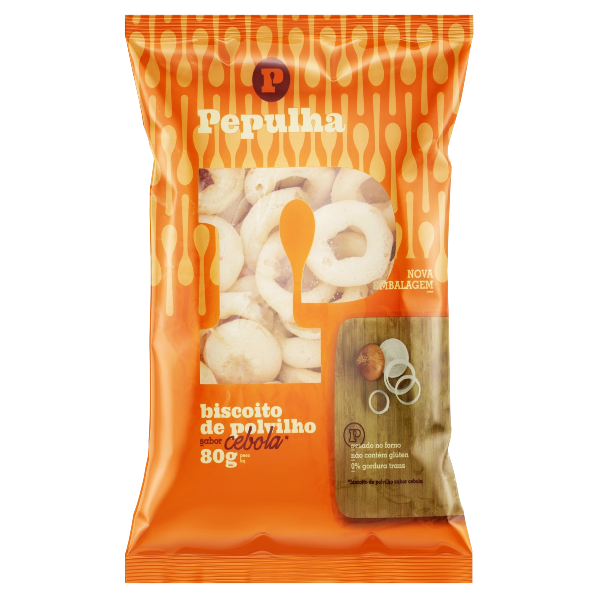 Biscoito De Polvilho Cebola Pepulha Pacote 80g