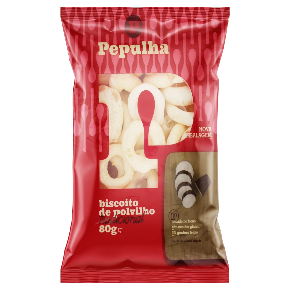 Biscoito De Polvilho Tradicional Pepulha Pacote 80g