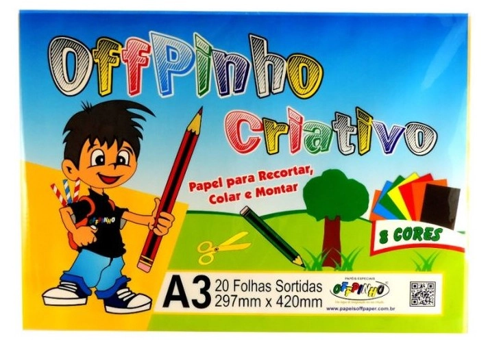 Offpinho Criativo A3 20 Fls 120g 8838 Off Paper