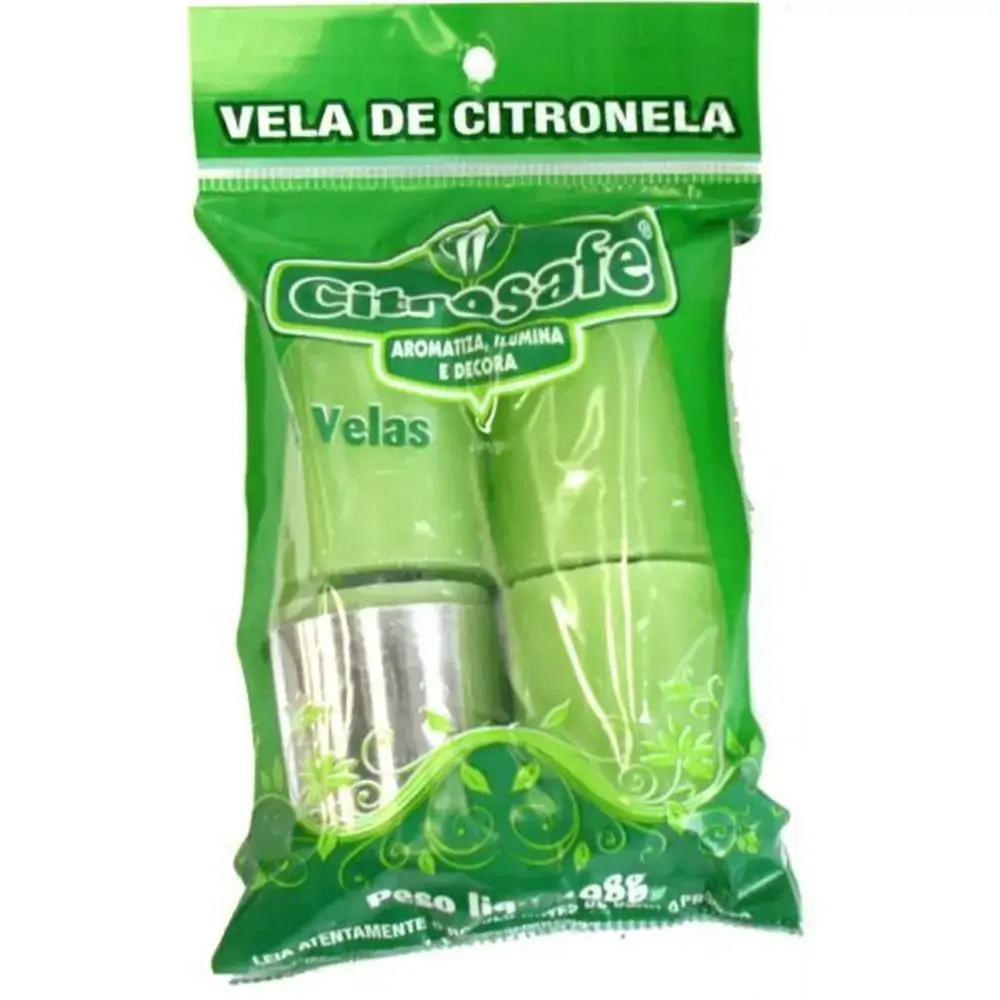 Vela Citronela Media C/4 198g Citrosafe