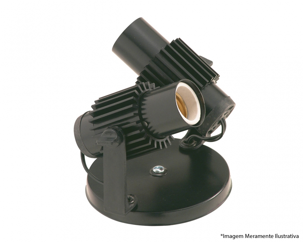 Spot Alum Aletado 2 Canoplas Preto