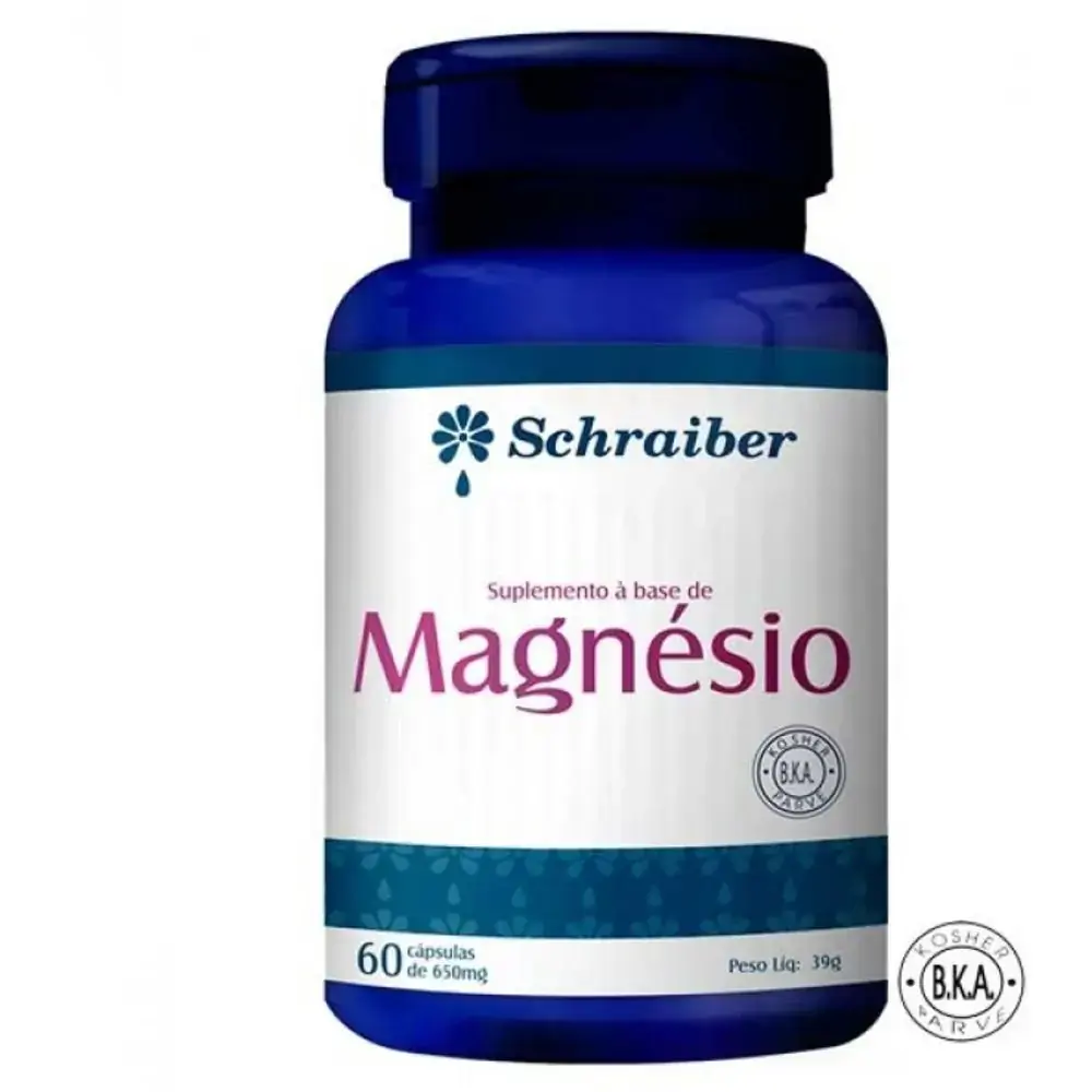 Magnesio 60caps 650mg Schraiber