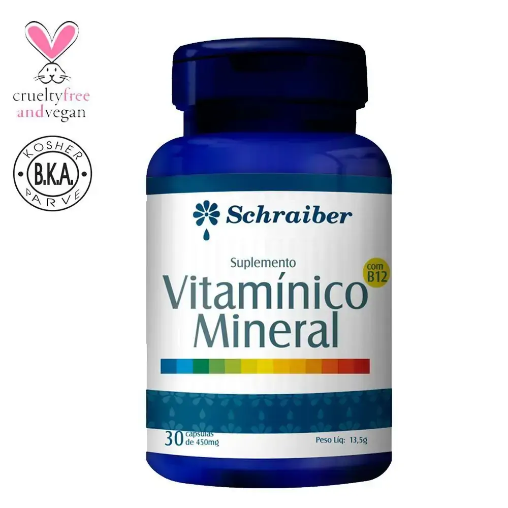 Vitaminico Mineral 30cap 450mg Scraiber Schraiber