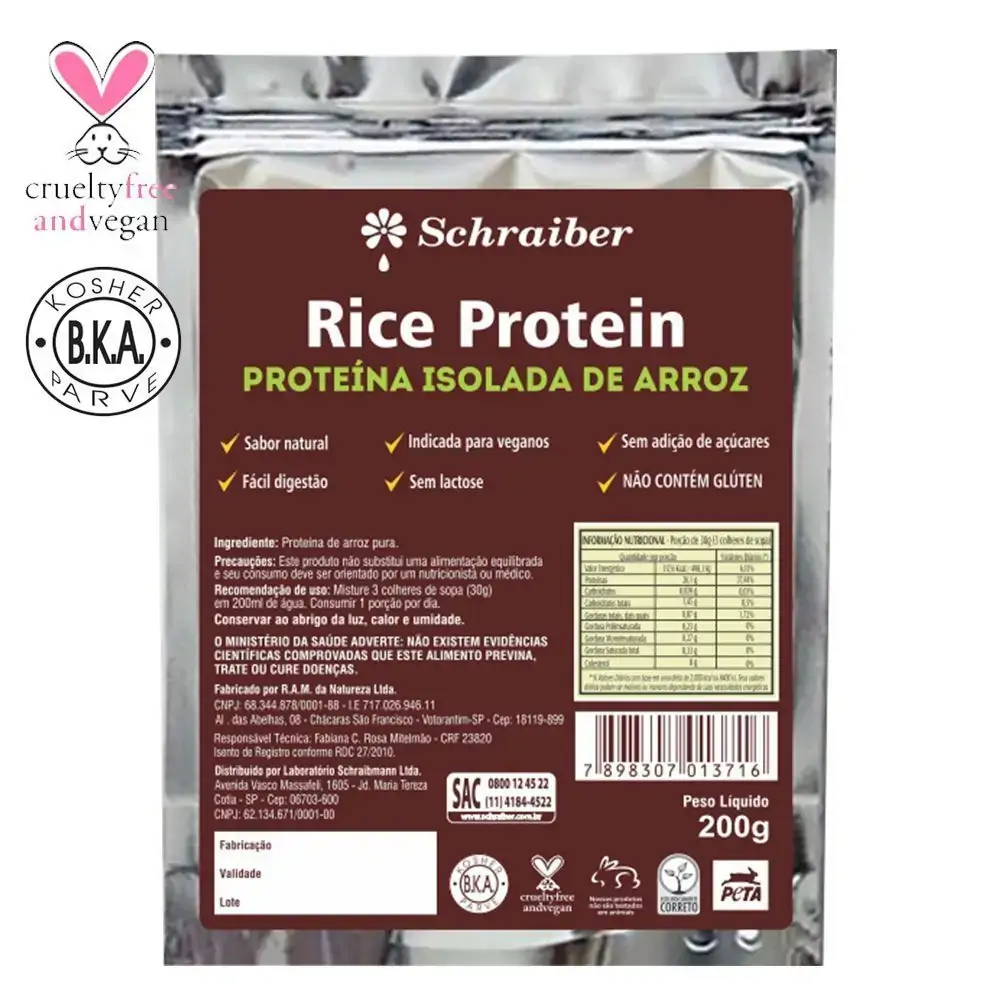 Rice Protein Proteina Isolada De Arroz 200g