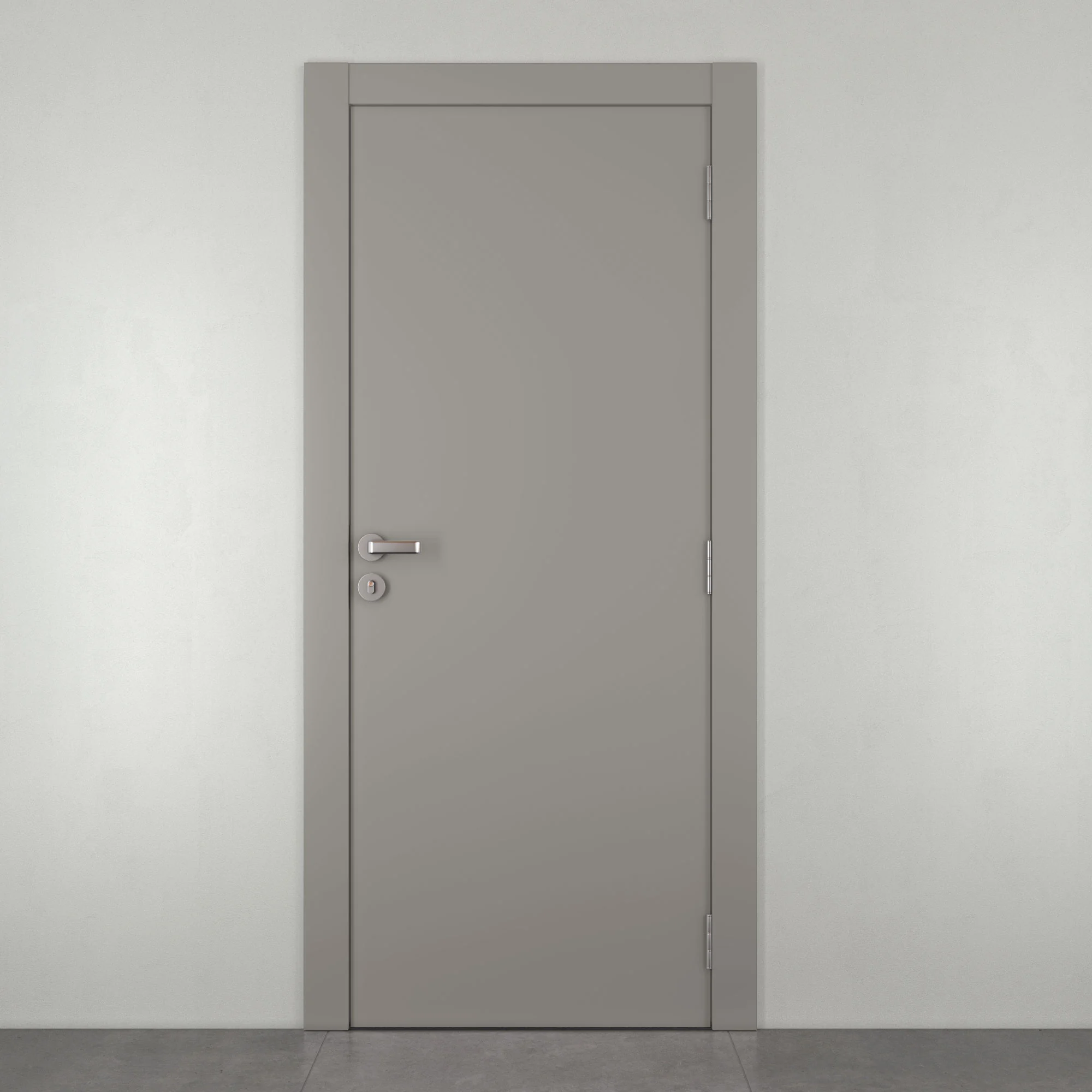 Kit Porta Madeira de Giro Direito|Esquerdo Fendi Acetinado 210x90cm Sarrafeada Batente 3,5 a 4cm Delicata Rohden