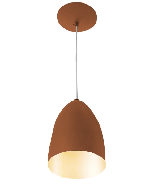 Pendente Bala Cobre Com Branco