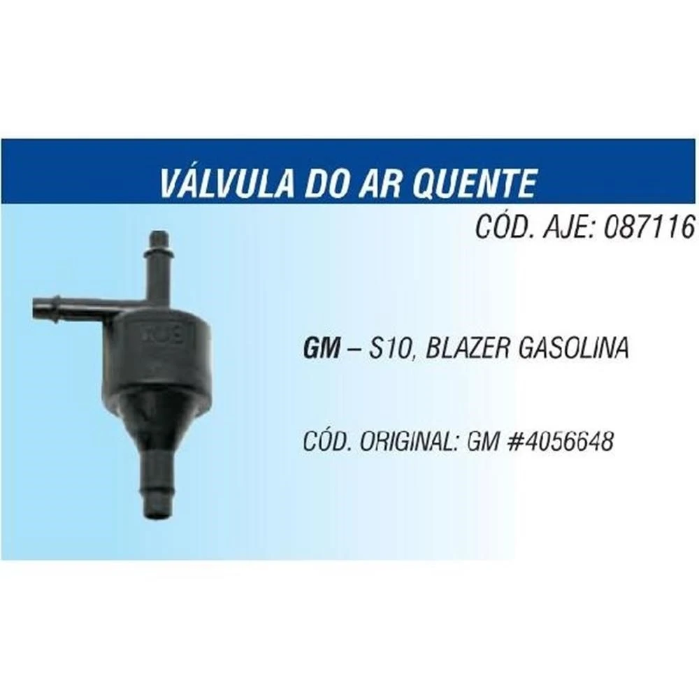Válvula do Ar Quente CHEVROLET - GM BLAZER/S10 - AJE 087116