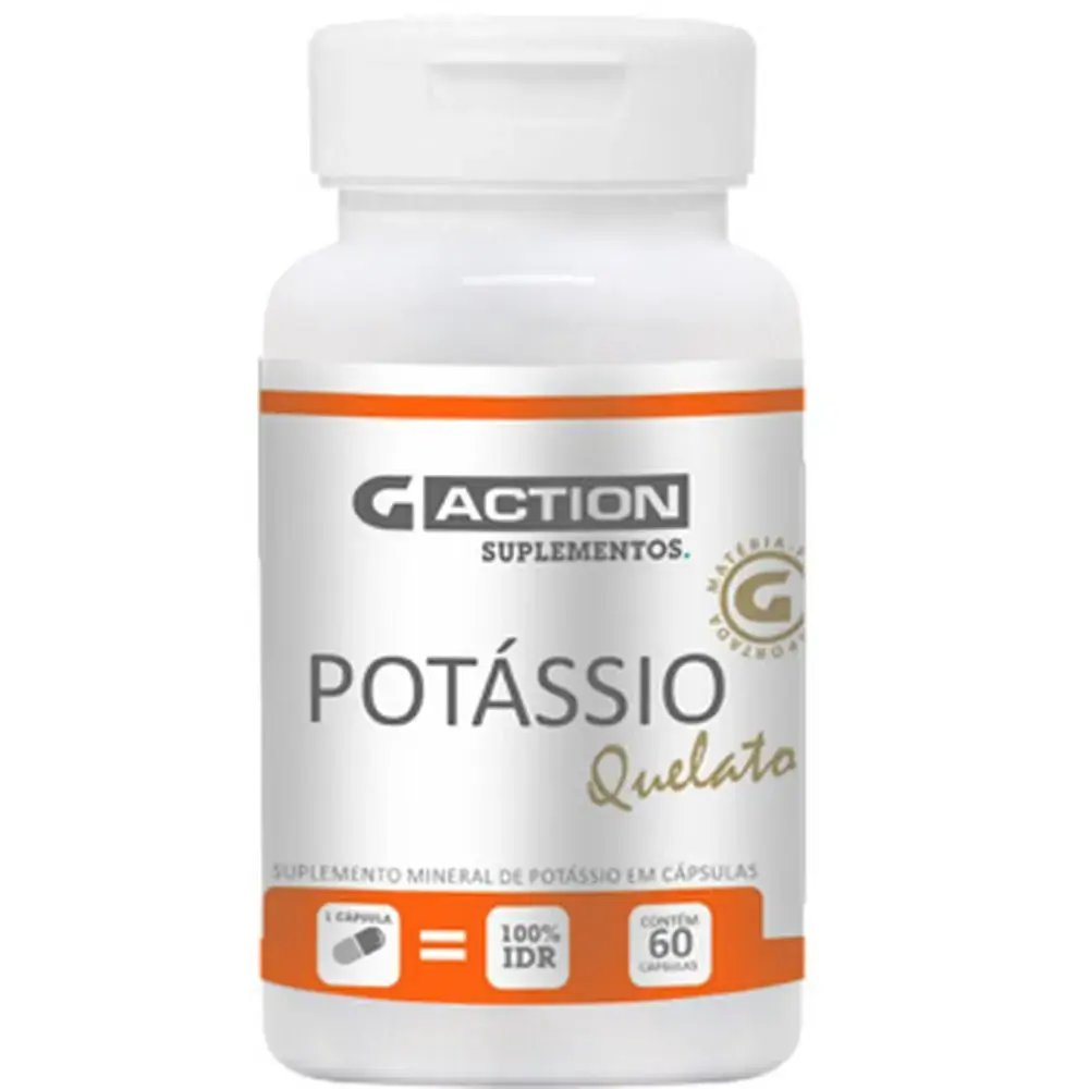Potassio Quelato 60cap Gaction Suplementos
