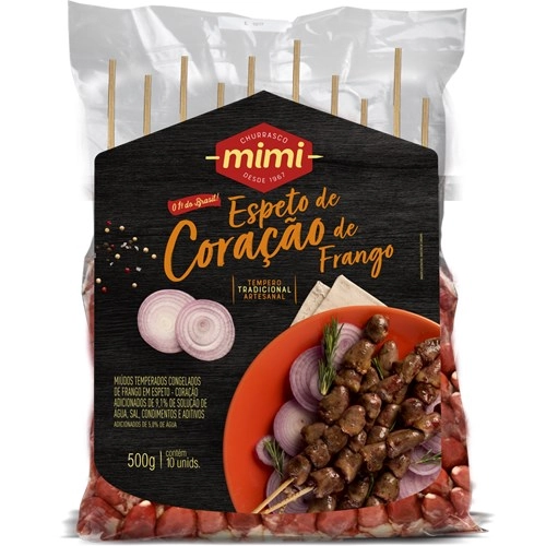 Espeto Coracao Mimi 500g