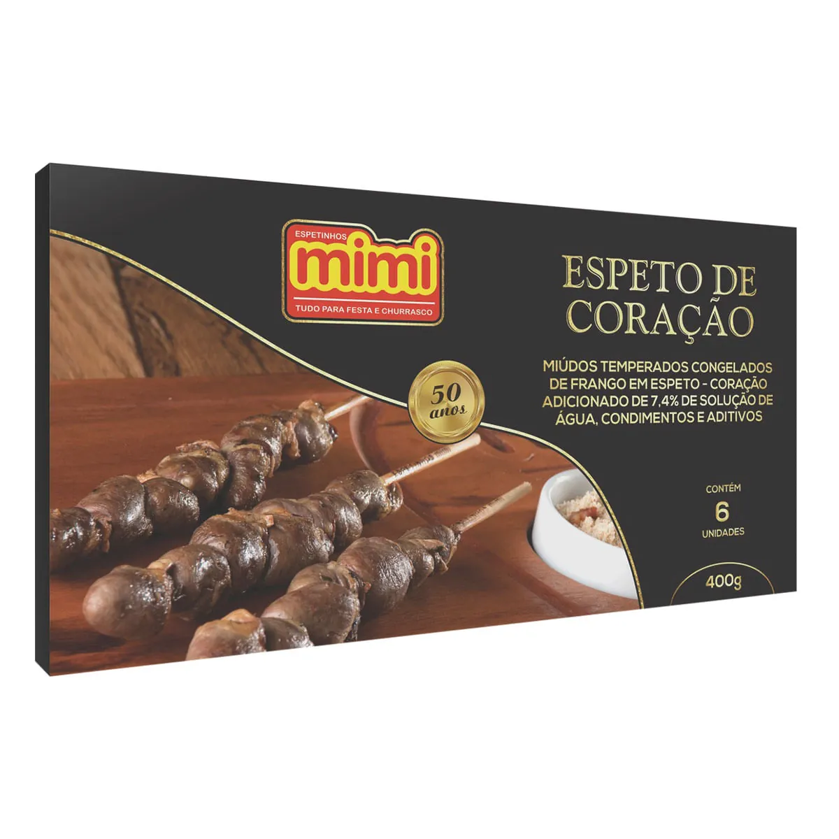 Espetinho Coracao Mimi Esp.cong.400g