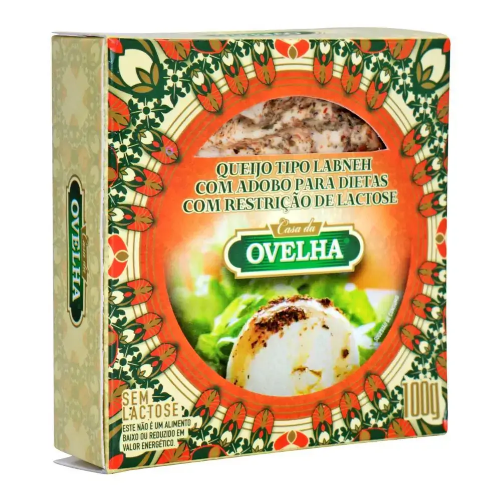 Queijo Tipo Labneh Com Adobo S/ Lactose 100g Casa Da Ovelha
