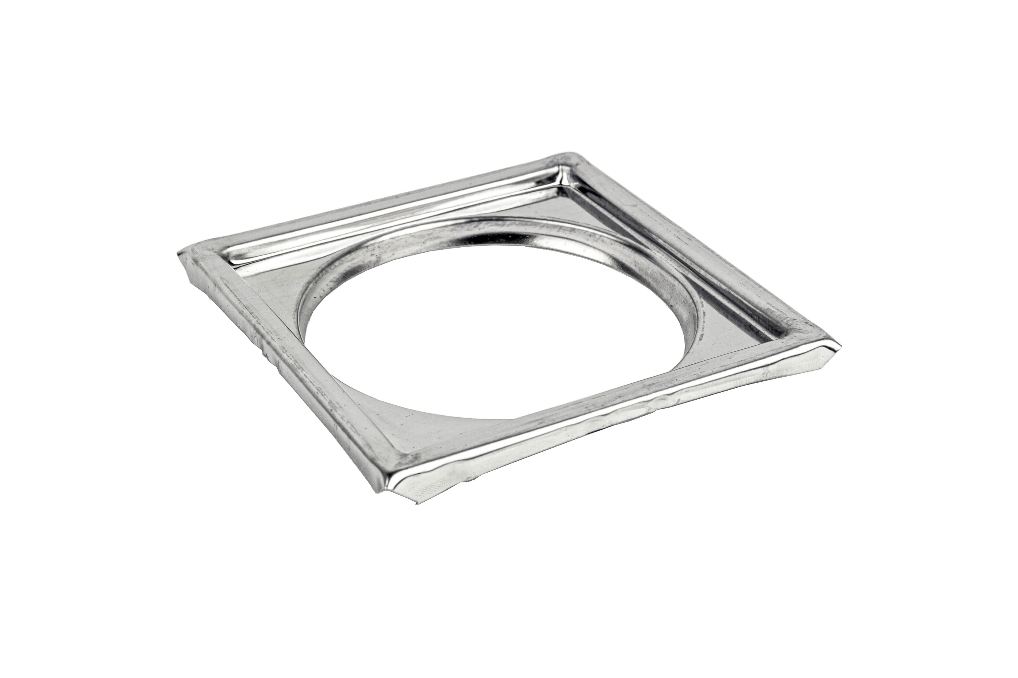 Porta Grelha 10 X 10 Inox Quadrada 100mm Clarinox