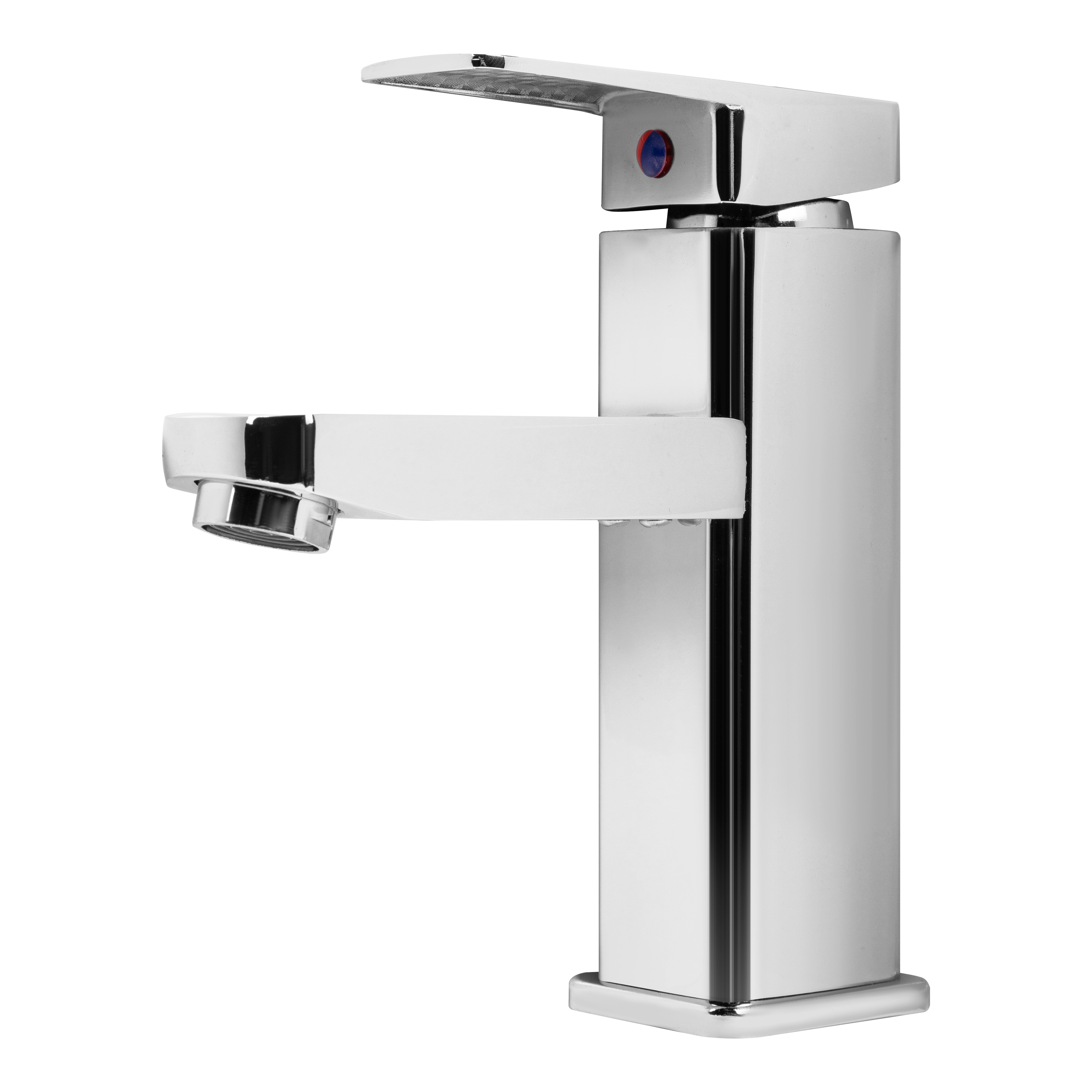 Torneira Misturador Monocomando Pia Banheiro Lavabo Quadrada Inox