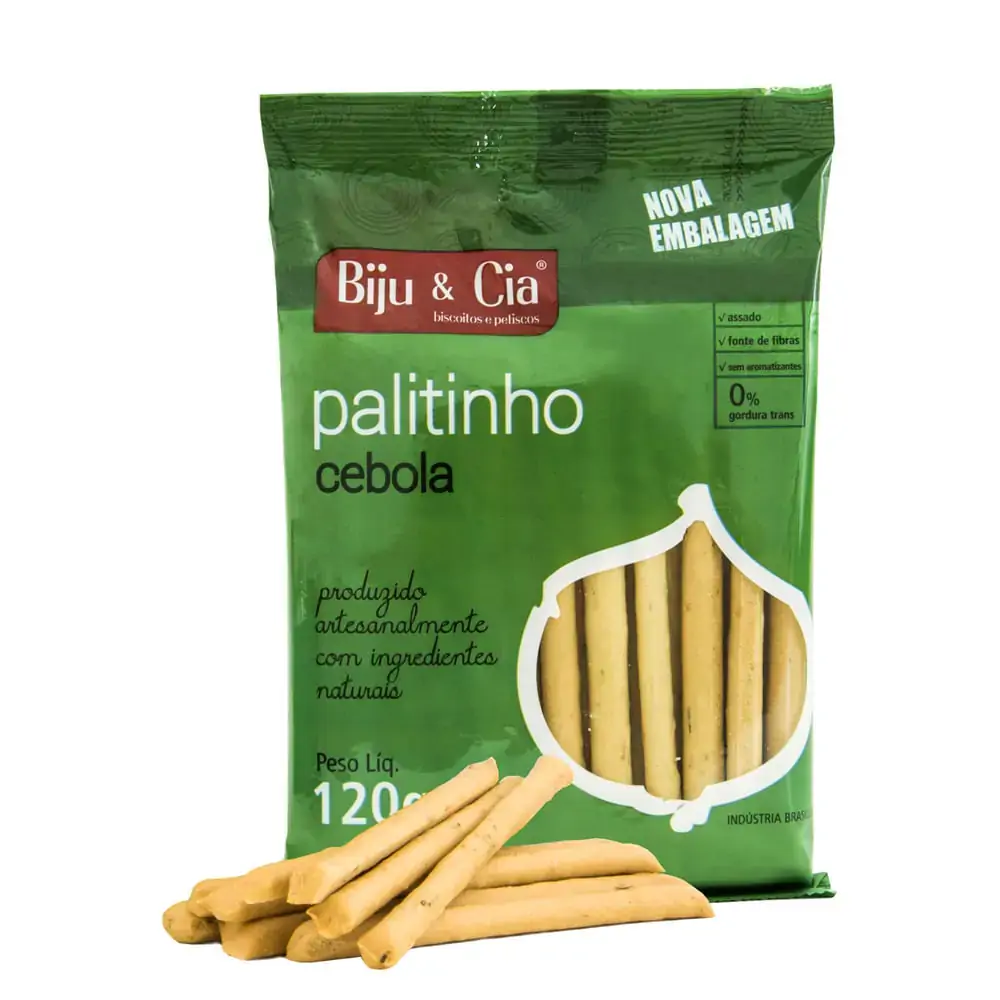 Palitinho Cebola 120gr Biju Cia Biju Cia