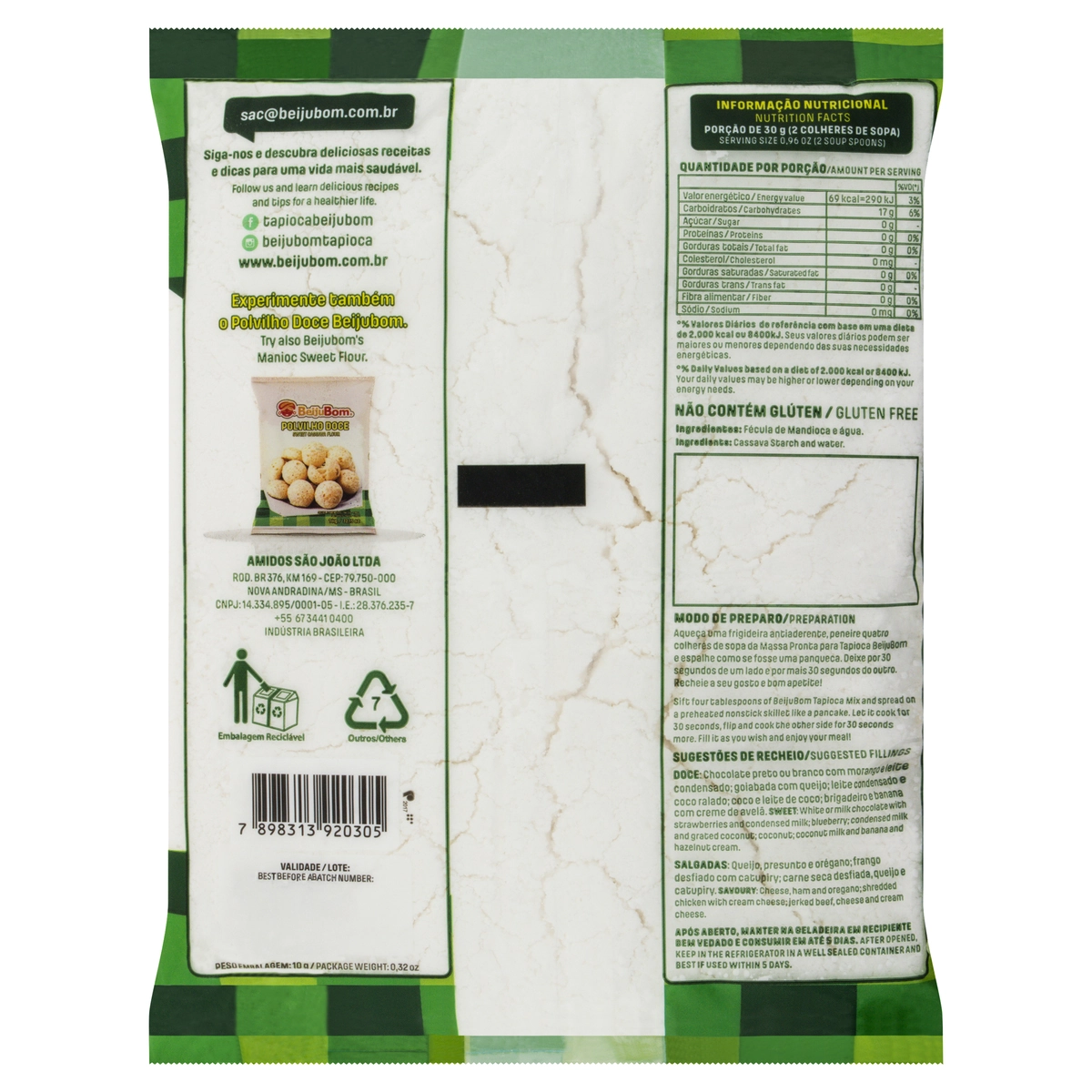 Tapioca Beijubom Pacote 1kg