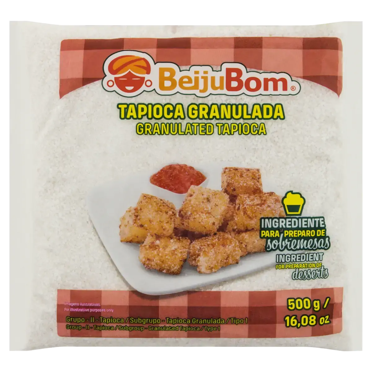 Tapioca Granulada Tipo 1 Beijubom Pacote 500g