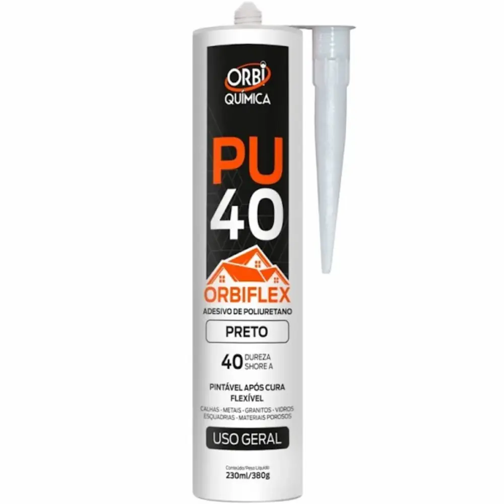 Selante Pu Uso Geral Preto 380gr 17786 Orbiflex