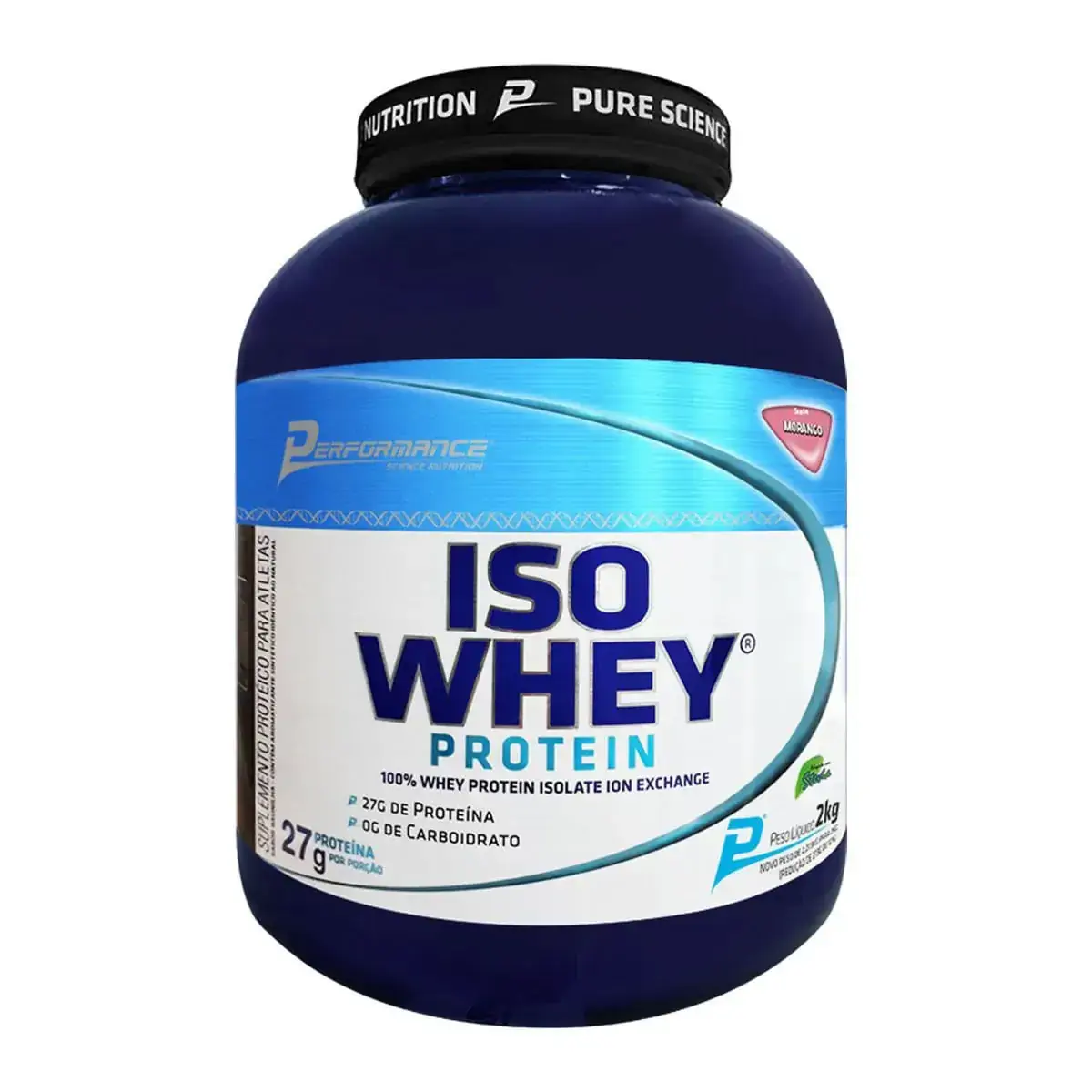 Iso Whey Protein Morango 2273gr Performance Nutrition