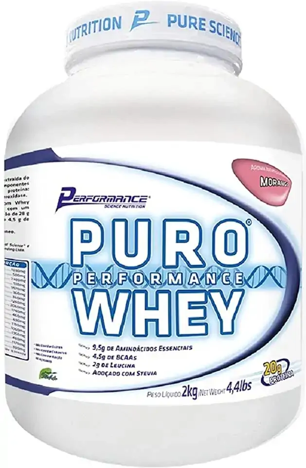 Puro Performance Whey 2kg Morango Performance Nutrition