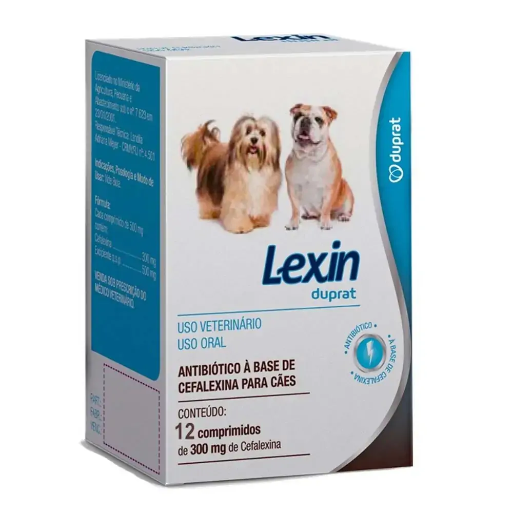 Lexin 300 mg com 12 comprimidos Duprat