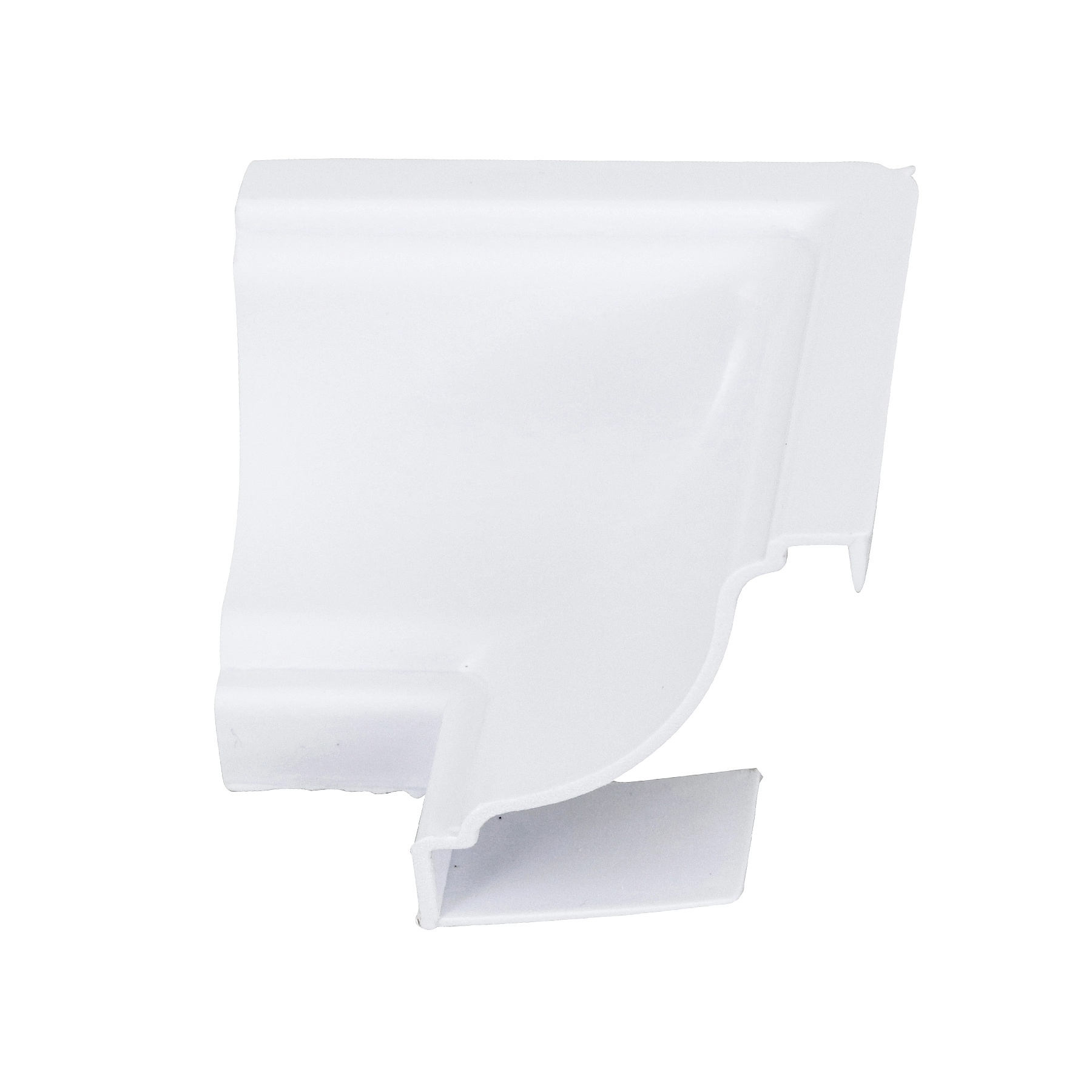 Moldura Cantoneira Interno em PVC Branco 4 Peças 0,04x0,04 Permatti