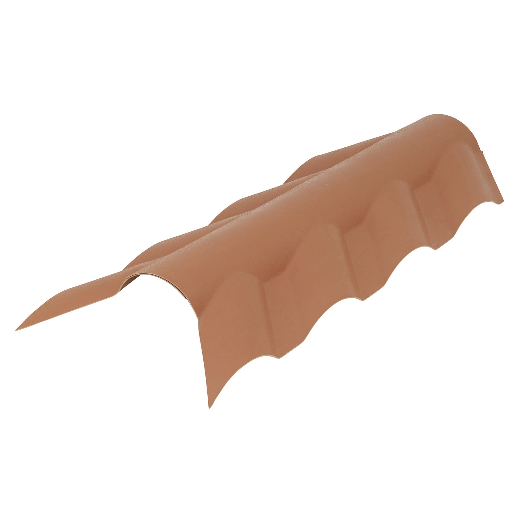 Cumeeira de PVC Colonial Lateral Articulada 27x90cm Cerâmica Permatti