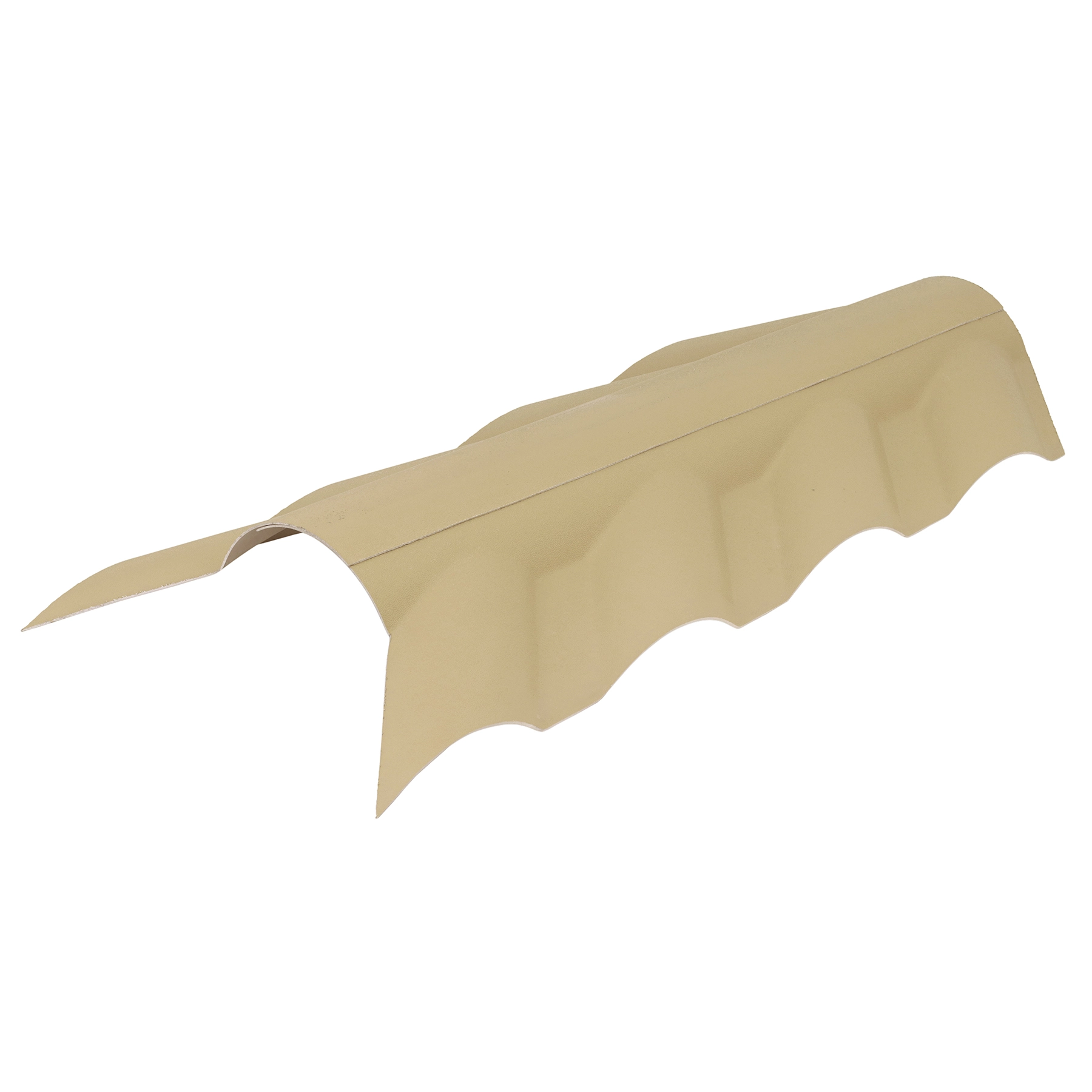 Cumeeira de PVC Colonial Lateral Articulada 27x90cm Marfim Permatti