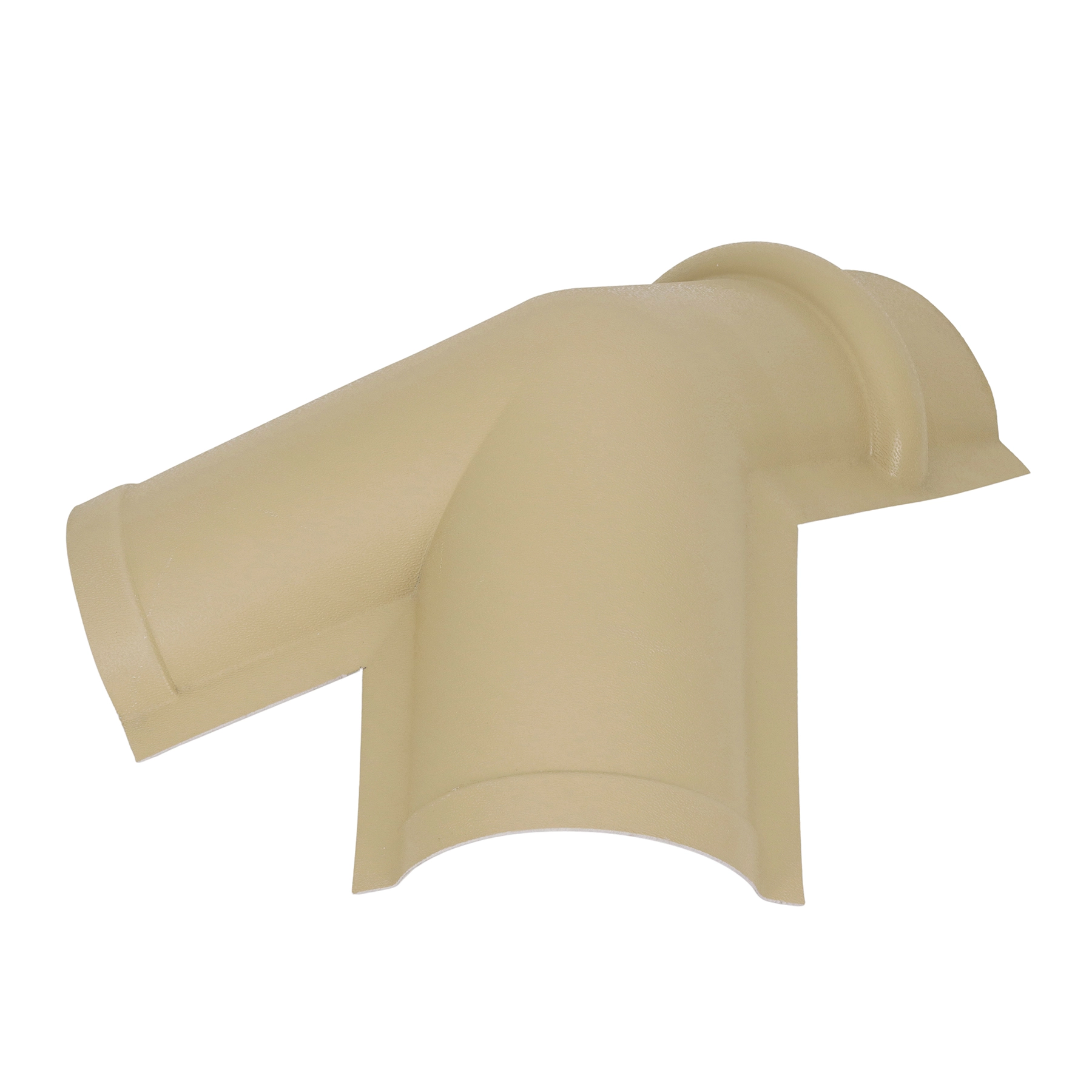 Cumeeira de PVC Colonial Triangular 27x54cm Marfim Permatti