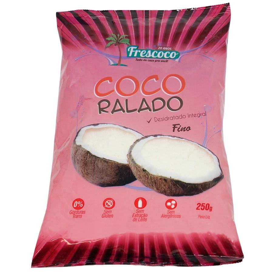 Coco Ralado Fino 250g Fres Coco