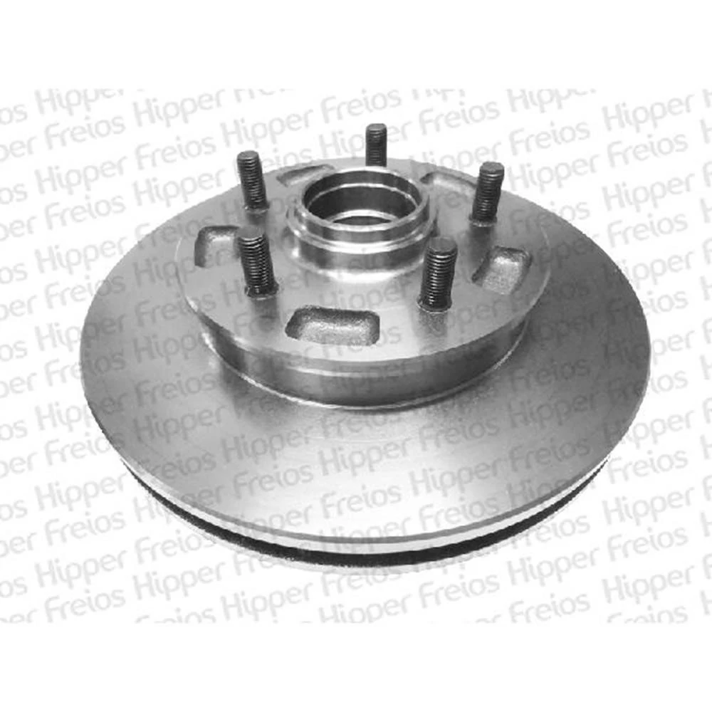 Disco de Freio Dianteiro CHEVROLET - GM BLAZER/S10 Ventilado com Cubo 5 Furos - HIPPER FREIOS HF55