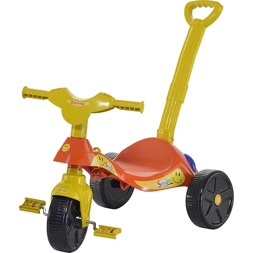 Triciclo Infantil Smile Laranja E Amarelo Biemme