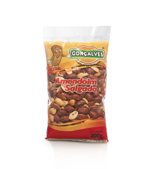 Amendoim Salgado C/pele 200g