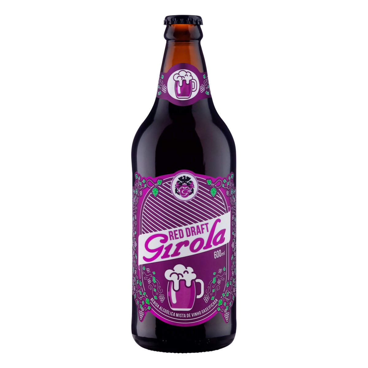 Bebida Mista Alcoólica Gaseificada Red Draft Girola Garrafa 600ml